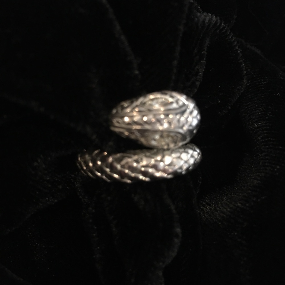 Solid Sterling Snake Ring - image 2